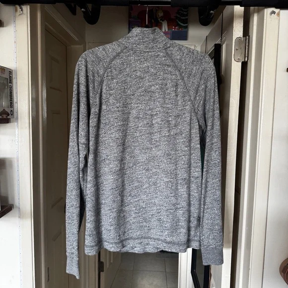 Men’s Lucky Brand Grey Half Zio Pullover Sweater Size Small - Picture 2 of 8